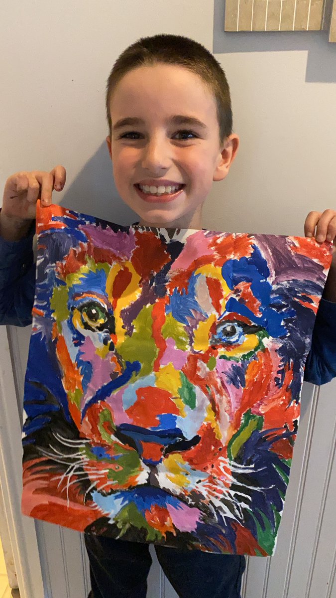 FoxFox091011's tweet photo. Super impressed with Williams paint by numbers. A lot of persistence and patience and it’s now complete! It’s now ready to be framed for the wall 👨🏻‍🎨@SidleshamSchool @PenguinsSPS https://t.co/D28cnCmYcN