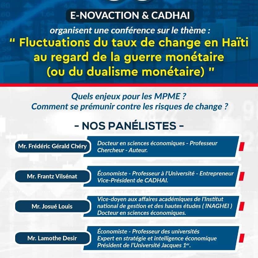 cadhai's tweet photo. Deux jours après le Sommet mondial Leadership Jeunesse, notre deuxième activité pour ce mois de janvier est pour ce matin 10h à l'Université INUKA, en collaboration avec @E-OVACTION. Merci à nos intervenants @Frantz Vilsenat @FredericGéraldChery @Joué Louis @Lamothe Désir https://t.co/hpQJnj9Bt6