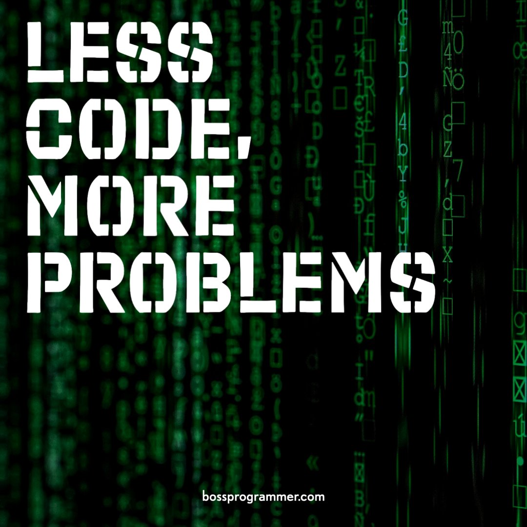 bossprogrammerx's tweet image. Less Code, More Problems
Why are so many developers obsessed with trying to write as little code as possible?
Read the full article @ bossprogrammer.medium.com.
#programmer #webdeveloper #coder #softwaredeveloper #softwareengineer #codinglife #programminglife #devlife