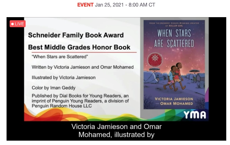 Congratulations <a href="/JamiesonV/">Victoria Jamieson</a> and <a href="/dantey114/">Omar MO</a>! Thank you for your beautiful collaboration and for so respectfully and truthfully representing diverse disability experiences...it's one of our favorite books of the year!