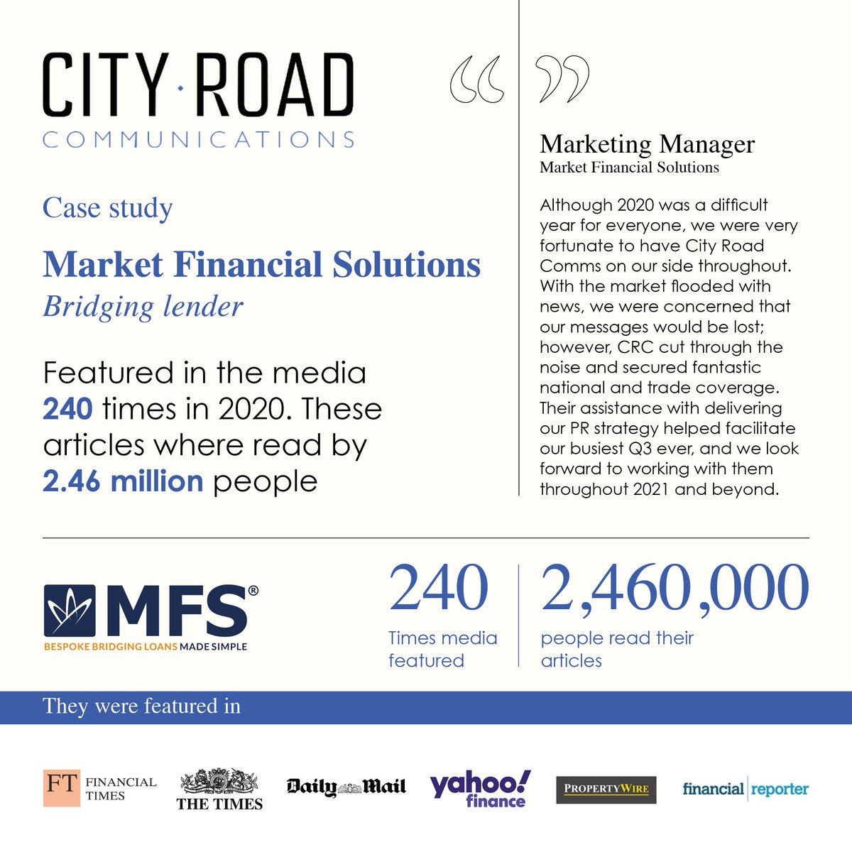 It might only be Monday, but our clients have already been featured in <a href="/FTAdviser/">FT Adviser</a>, <a href="/UKTNofficial/">UKTN</a> and <a href="/HRnews/">HR News</a> this week among other leading titles. 

To get a taste of what we’re all about, here’s an example of what our #PR strategies can achieve for you and your #business.