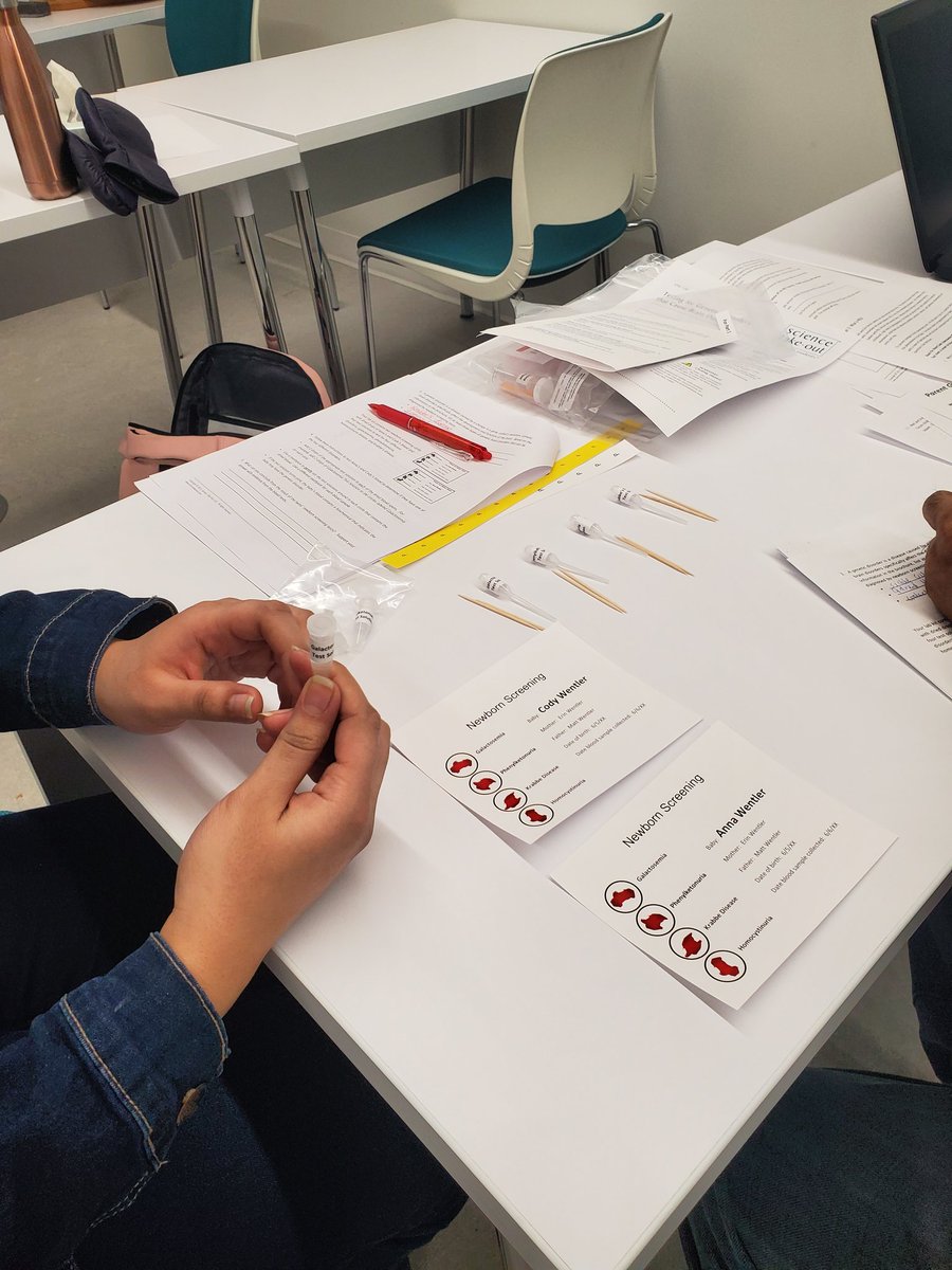 TaraVatNAC's tweet image. #NACnursing students @NUArcticCollege in #Iqaluit exploring inheritance and disease with simulated Newborn Blood Screenings Thanks @ScienceTakeOut and @BorealScience for making great labs we can build on that ship here and store easily #MakingItWork #HigherEd #AnP @DalNursing