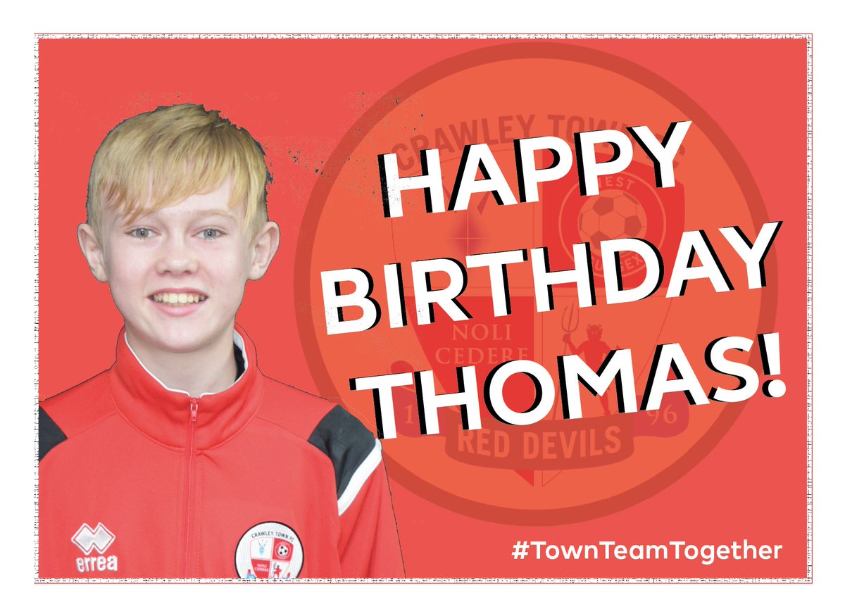 From everyone at <a href="/crawleytown/">Crawley Town FC</a>, we wish you a Happy Birthday.

#TownTeamTogether🔴