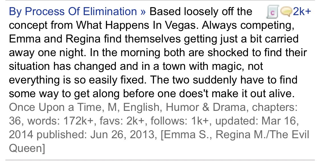 January 25: By Process of Elimination by hope2x  https://m.fanfiction.net/s/9428788/1/By-Process-Of-Elimination