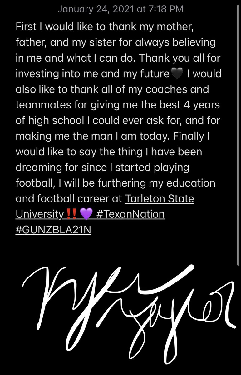 100% 𝘾𝙊𝙈𝙈𝙄𝙏𝙏𝙀𝘿‼️🟣
⚫️<a href="/TarletonFB/">Tarleton State Football</a>