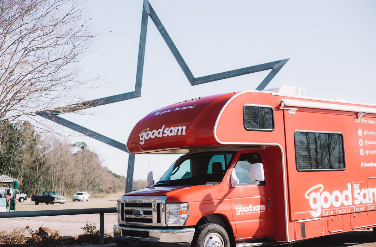 GoodSam's tweet photo. โ๏ธ Texas
๐ Kentucky
#GoodSamMobile x #UltimateRVShow https://t.co/qTGcCRD2kY