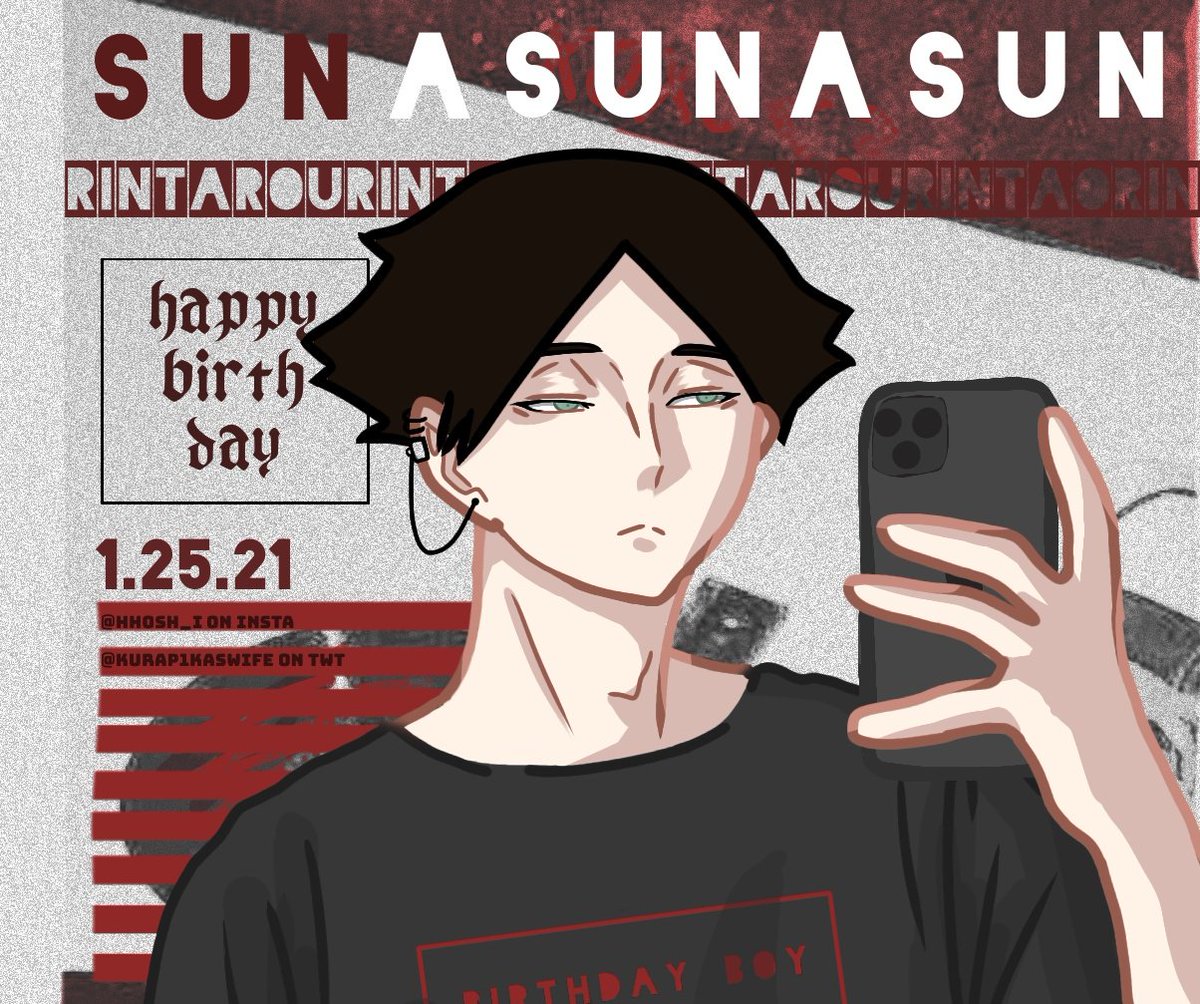 KURAP1KASWIFE's tweet photo. happy birthday to inarizakis middle blocker aka suna !! <33
#haikyuufanart #sunaday #sunarintarou #角名倫太郎生誕祭2021 https://t.co/JFpviNBFmk