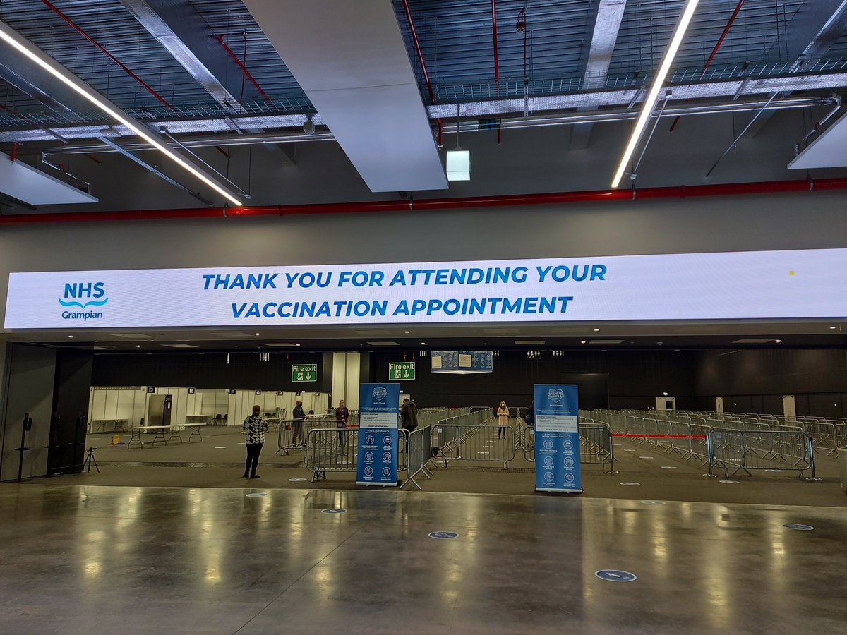 NHSGrampian's tweet photo. .@NHSGrampian &amp; @HSCAberdeen have secured the use of @PandJLive as a mass vaccination centre in Aberdeen. Work has been ongoing to prepare the venue with the first vaccinations expected to take place from 1 February. https://t.co/sCyzZqCxJy