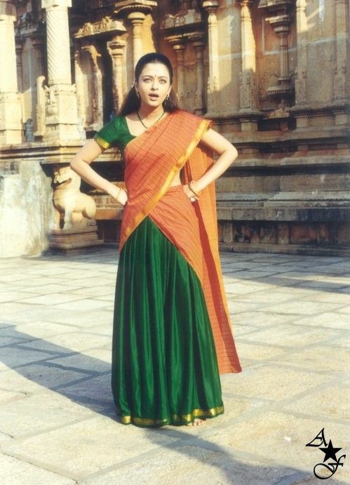 - gorgeous in half saree 