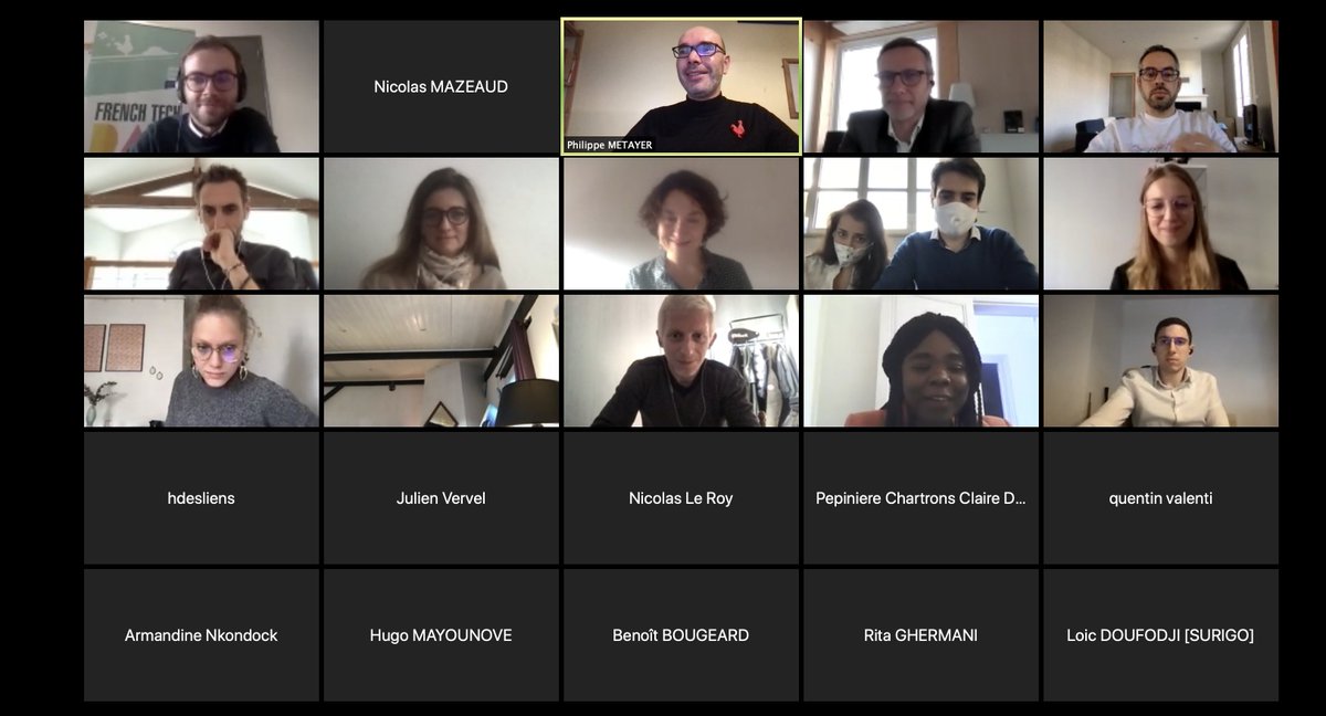 Le #webinaire de La #FrenchTech #Bordeaux dans le cadre du #FTTremplin est lancé !

 🔥

L’objectif ➡️ mettre en relation les lauréats du programme #Incubation et l’écosystème de <a href="/LaFrenchTech/">La French Tech</a> et ses partenaires 👏

Un moment d'échanges et de partage 🙏