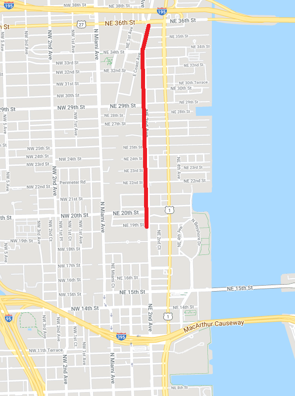 We're talking about the Miami Dade County funded project that will completely rebuild Ne 2 Ave from 20 to 36 StreetsThe area along this roadway is rapidly developing into a dense urban neighborhood with over 10,000 residential units recently built, under construction or planned
