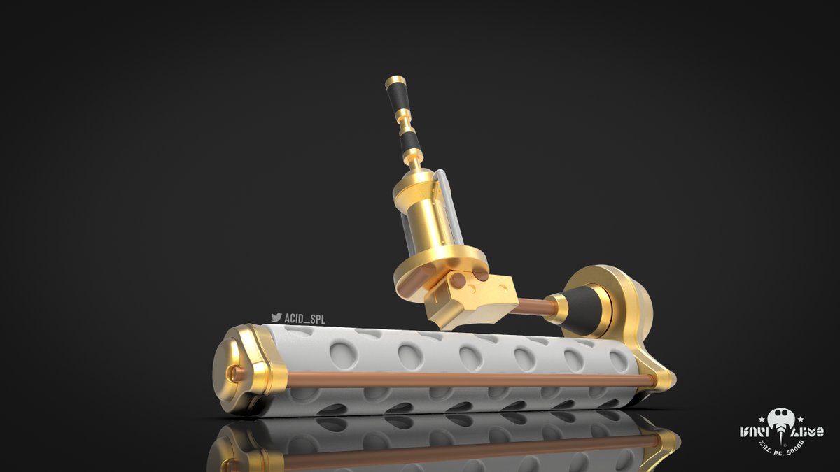 Acid_spl's tweet photo. Gold Dynamo Roller I made for @InkMeDaddy_ ,
if you are interested in custom piece, DM me.
#NintendoSwitch #Splatoon2 #WeaponsofSplatoon https://t.co/rON2P0U2pw