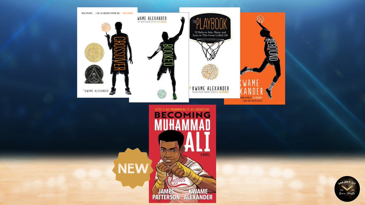HDHSLibrary's tweet image. 🏀⚽🥊How about a little Kwame Alexander to start your week off right? Be on the lookout for his newest book, Becoming Muhammad Ali, co-authored w James Patterson OR checkout others from this well-loved collection.
Which one is your favorite??
#becomingmuhammadali #ourhcpslibrary