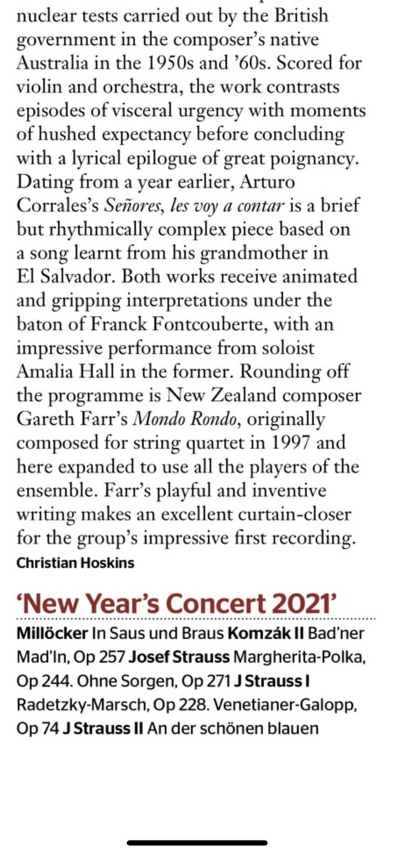 ‘Superbly played...impressive first recording’ - Great to see our debut album ‘In Motion’ on <a href="/BIS_records/">BIS Records</a> with <a href="/AmaliaViolin/">Amalia Hall</a> reviewed in the February issue of <a href="/GramophoneMag/">Gramophone</a> with lovely descriptions of each work.
🎧 👉 link in bio

#classicalmusic #strings #violin #debut #album