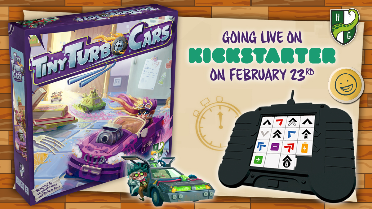 horribleguild's tweet image. Tiny Turbo Cars is a racing game of domestic mayhem where you use sliding puzzles to program the movements of your remote controlled toy car! Going live on #Kickstarter on February 23rd!

Subscribe to stay updated &amp;amp; get a free promo with your pledge! 👉 bit.ly/tinyturbocars