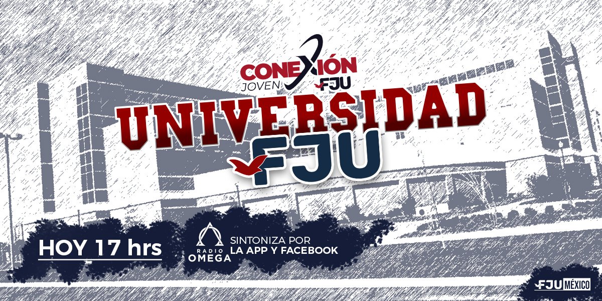 FJUMX's tweet photo. ¡Mira que hemos preparado para ti! 

Te esperamos hoy en tu programa favorito #ConexiónJoven en punto de las 5 p.m. y descúbrelo. No olvides invitar a todos tu amigos de la FJU 🤜🏼🤛🏼

#UniversidadFJU #Aprendizaje #Especial #FJUMX #FJUni https://t.co/CSM3KzRroP