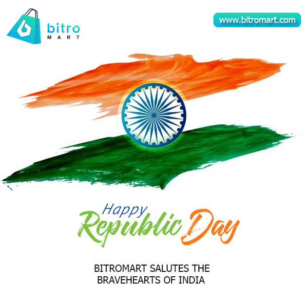 bitromart's tweet photo. Wishing every Indian the very best on the 72nd Republic Day👏✊❤️🇮🇳 https://t.co/p5OG26LQWN