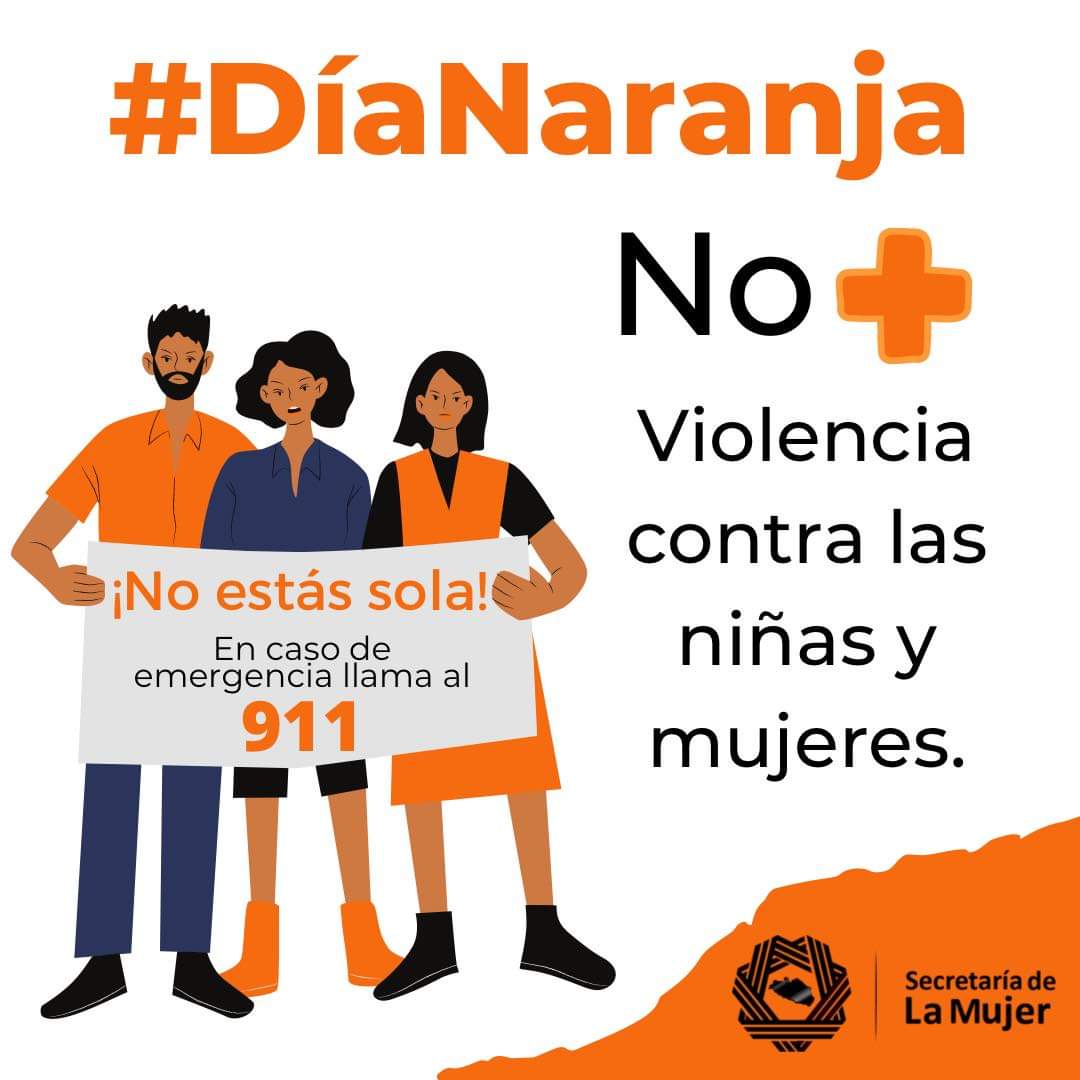 SemujerGro's tweet photo. #DíaNaranja 🎗 Recuerda que no estás sola, en la Secretaría de la Mujer, te podemos brindar ayuda. 
¡Es tu derecho vivir sin violencia! 🙋🏻‍♀️ https://t.co/2Ot5YxqunO