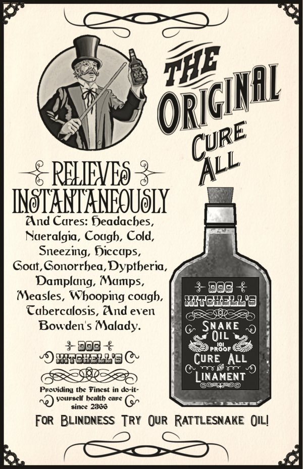 Placebo Effect 101A snake oil salesman is a trader in lies and false cures. Deceitful, sure. But, is there any harm if it works?And besides, lost over the years is the inconvenient fact that snake oil did, in fact, work.Here’s Placebo Effect 101...