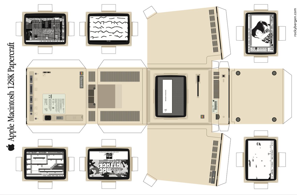 algoritmic's tweet photo. Papercraft Models of Computers https://t.co/7zrRZqQyOt by @rockasoo https://t.co/Oie0l1ul7C