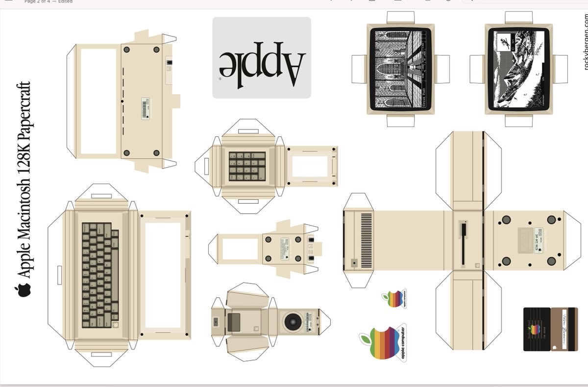 algoritmic's tweet photo. Papercraft Models of Computers https://t.co/7zrRZqQyOt by @rockasoo https://t.co/Oie0l1ul7C