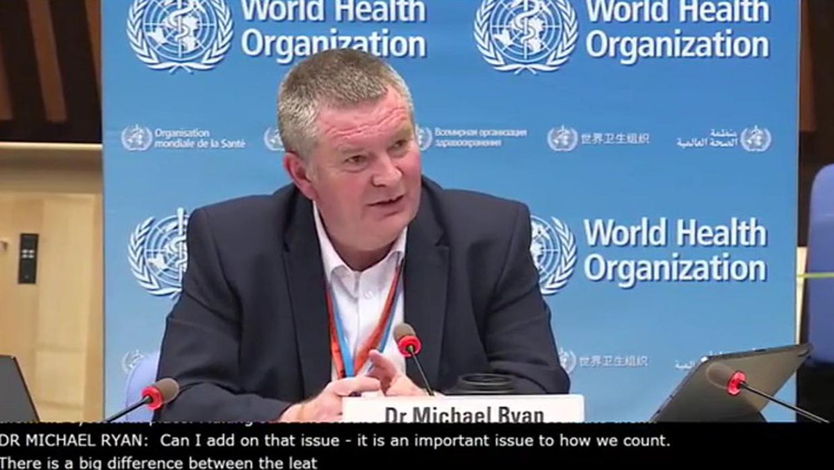 VIDEO Dr Mike Ryan 'If your cases get out of control, your deaths will get out of control'