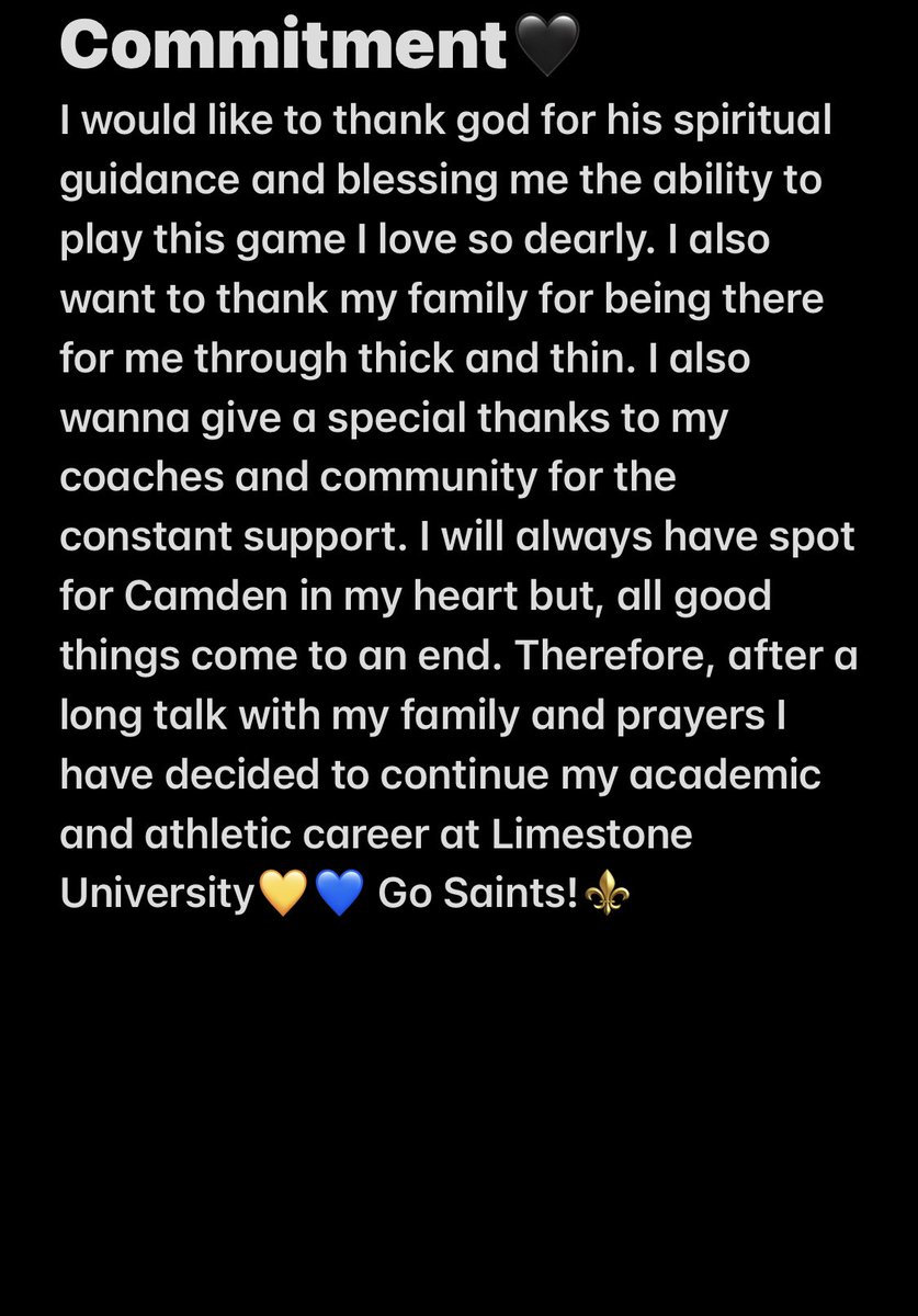 farrigotfanz's tweet photo. 100% COMMITTED! SAINTS UP⚜️

@Coach_BTurk @LaneKnost @LimestoneFB https://t.co/3jRbJsgQLo