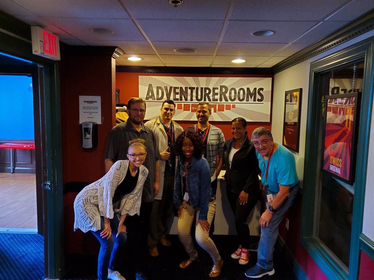 realityi's tweet photo. Happy National Fun At Work Day! Throwback to the time we all did an Escape Room together 🤗
#nationalfunatworkday #designagency #agency #agencylife #officelife #ctagency #connecticut #newyorkcity #techcompany #companyculture #workfamily #techlife #realityinteractive https://t.co/aCDcfkuF8a