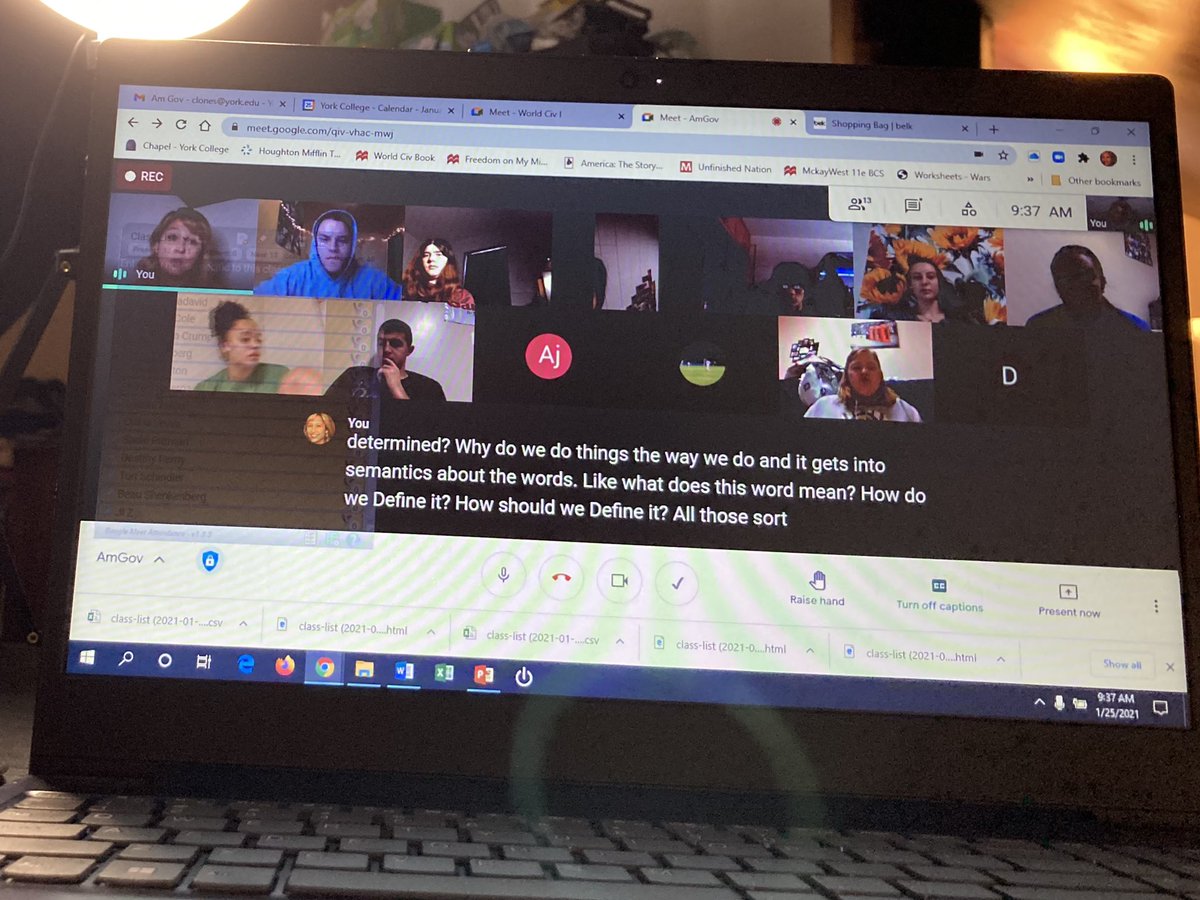 HerHistoryatYC's tweet photo. One virtual class down... one to go!
Thanks to #AmGov for rolling with it!
I think our first #FlippedClassroom (we do that on Mondays) went very well!!!
#FlexibleLearning https://t.co/YkgqI3D52Y