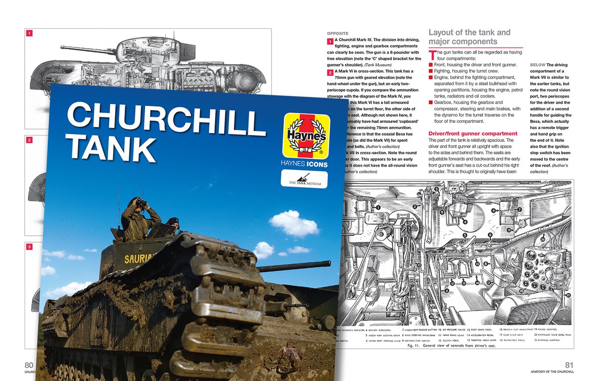 HaynesManuals's tweet photo. (🇬🇧) Get under the skin of a military icon, in the Churchill Tank Hayes Manual: https://t.co/N4tiRLqIR1

#MilitaryMonday #Churchill #Churchilltank #tanks #wot #ww2 #ww2daily #HaynesManual https://t.co/NSA97HdTHJ