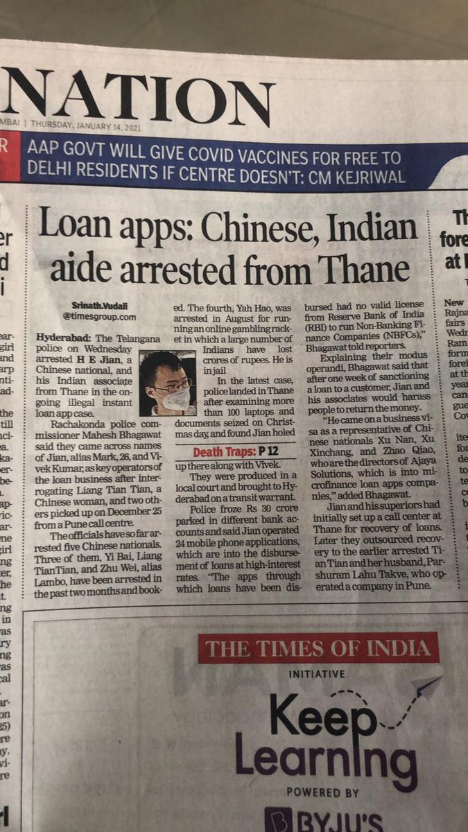 PrabhakarShiro3's tweet photo. @RazorpayCare 
@PayUindia 
@PayUindiaCare 
Please stop providing services to chinese loan apps. They are killer of #Indian youth. They r involved hacking of data, illegal money lending n worst they make any1 fall into debt trap by their 7 days repayment.
#OperationHaftaVasooli https://t.co/U03LTf1frn