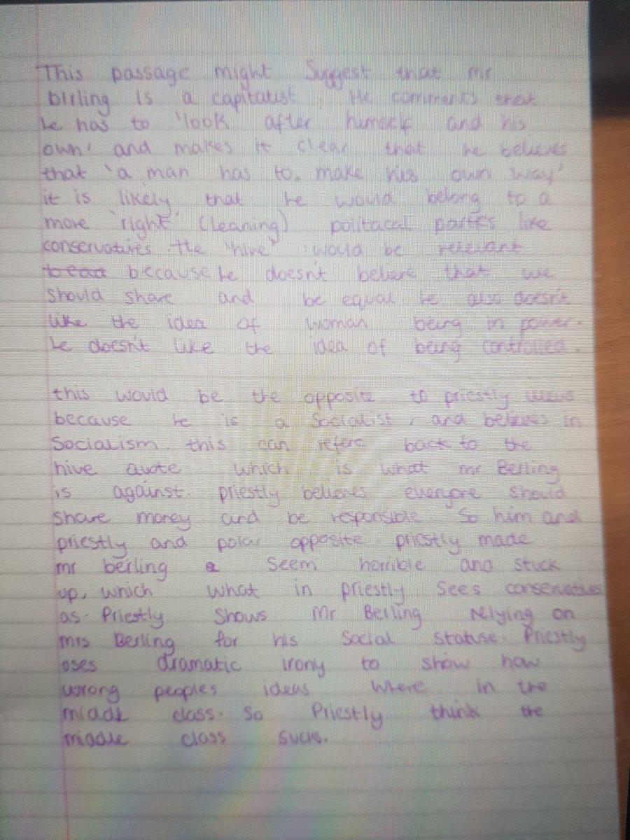 MrsMc_Laugh_lin's tweet image. Just look at these though 😍 delving deeper into Mr Birling's 'hive' simile - great active discussion about bees over Google Meet and then this! Fab work Y10s. 👏 @UnityEnglish @UnityBlackpool