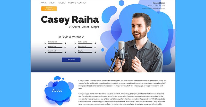 Casey's site is live! Casey is a dynamic talent and his site reflects his versatile and contemporary style. Casey you were awesome to work with 🌟 @CaseyRaiha Check out his site live and in action by going to caseyraihavo.com