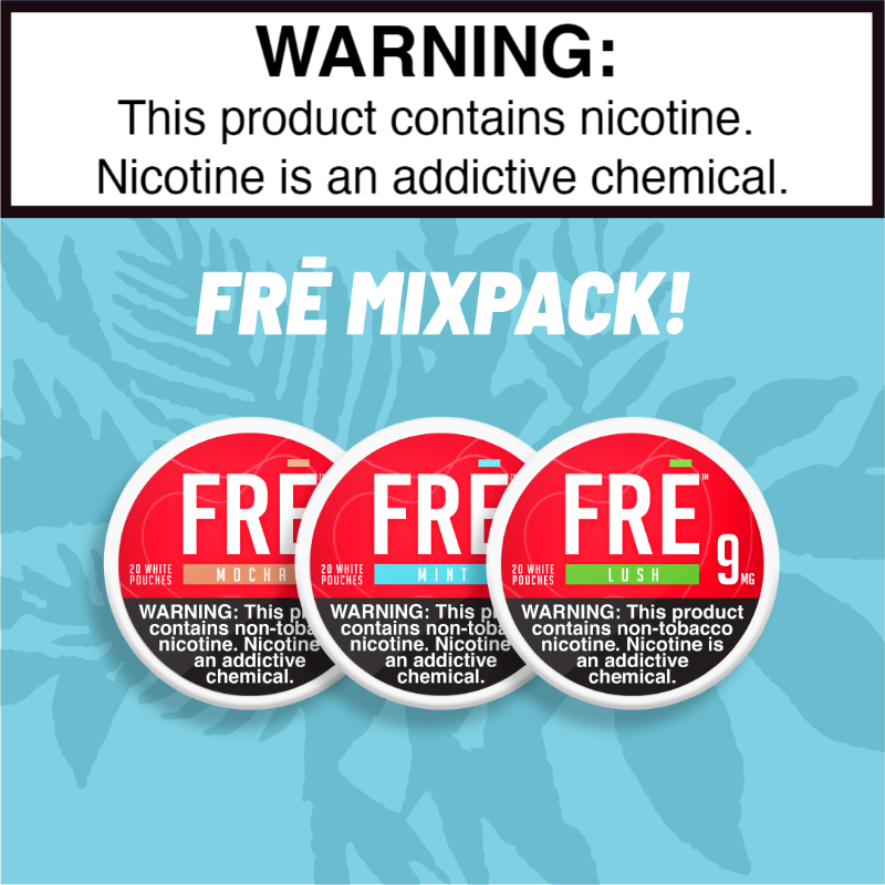 Nicokick_com's tweet photo. Let’s mix it up! ⭐ This line-up from FRĒ is packed with power and a great range of flavors. Check it out!