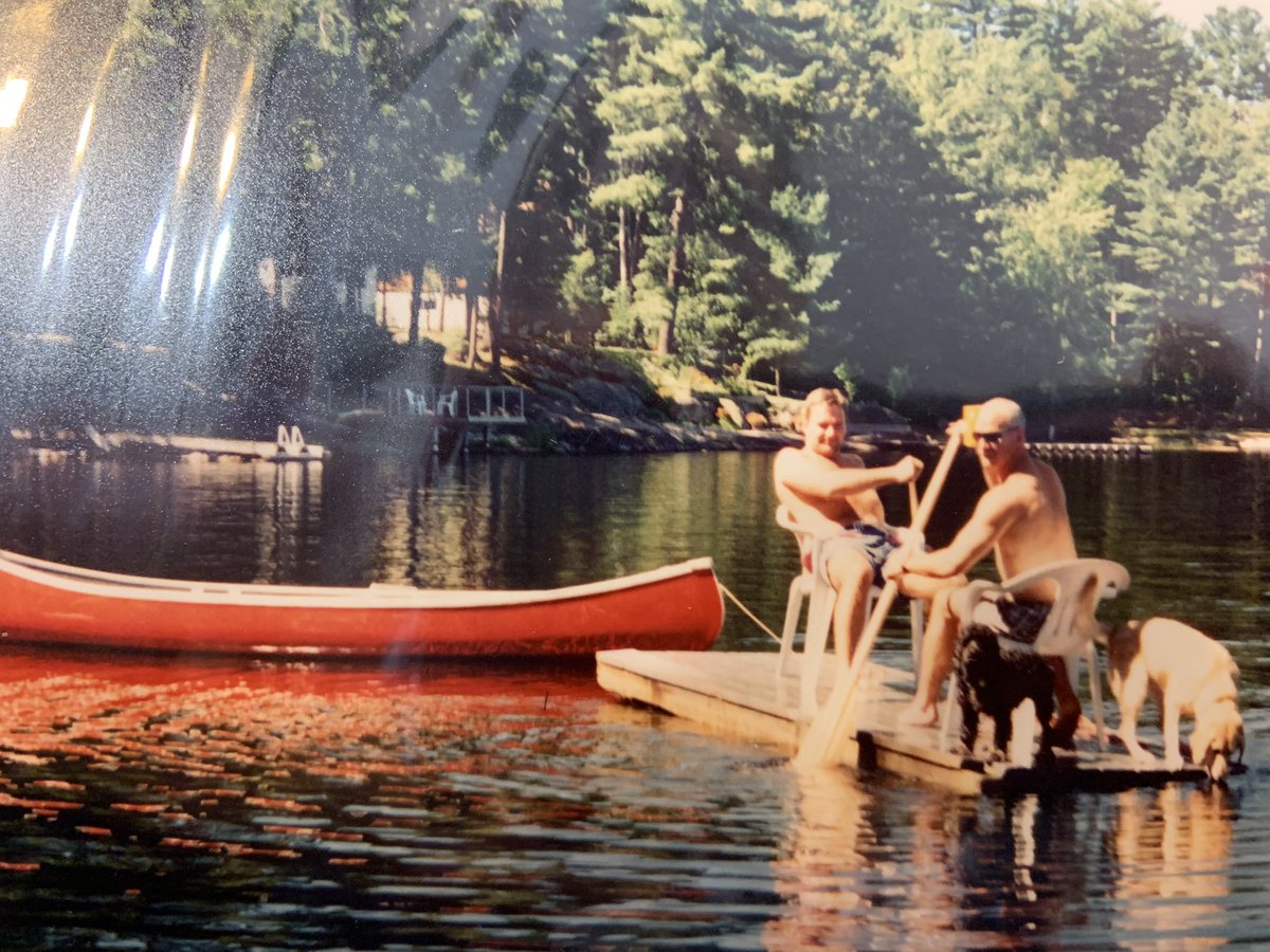 Favourite cottage memory is also my favourite Hip memory. Spending our days on the water in Bala and crossing the street at night to see The Hip play at the Kee to Bala. We could have used the black paddle on this day! #thehipsbiggestfans