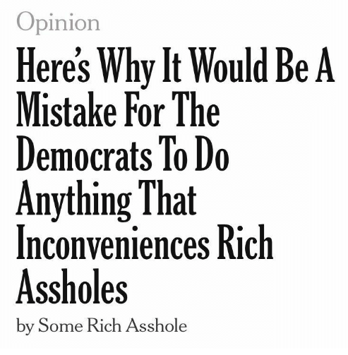 The result was the steady encroachment of priorities of the wealthy into the political sphere, so that Boeing could self-certify its flying deathtraps, Purdue could lie about its murder pills, bailed out banks could robosign your house right out from under you.13/