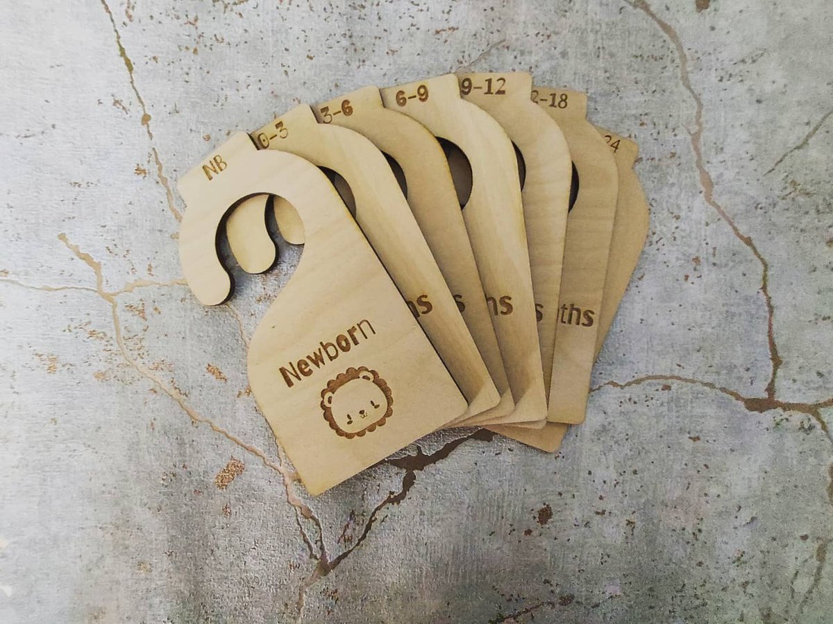 It's all fun and games buying baby clothes...until you realise you're chief washer, ironer and organiser! 
#Mumlife 👶
I've been working on some designs for these clothes hangers. I love these cute little lions but what other designs would you like to see? 
#ThatDIYGirl #STEM