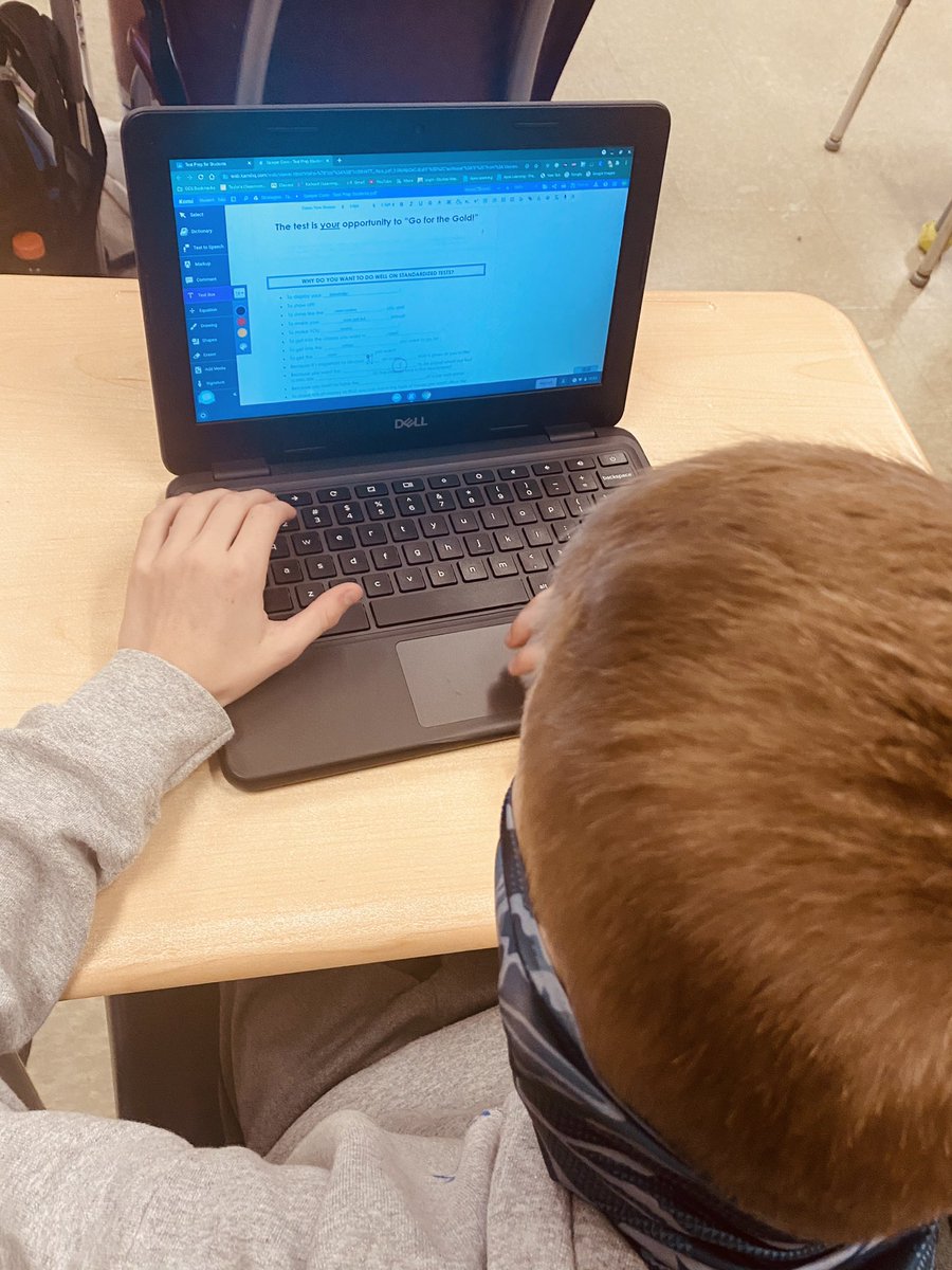 AndreaATimR6's tweet photo. Starting out new strategies adventure today! Students are filling out their goals for yearly standardized test taking @WPMiddle @ccboe_news #MakingHistoryin401 https://t.co/DXBBZS44DX