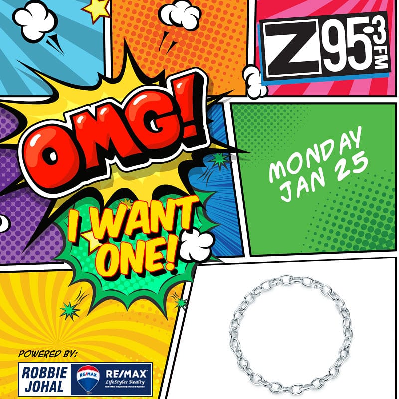 Z953VAN's tweet photo. This week = more 😲 chances to win must have items with OMG I Want One!   

Today listen for 📞 "Hotline Bling" by Drake and call in! If you're caller 9 you instantly win a ✨ Tiffany and Co. Charm Bracelet.

Find more details at https://t.co/3DAgHfbmNb. Powered by @robbiejohal https://t.co/eSA6s6wLOe