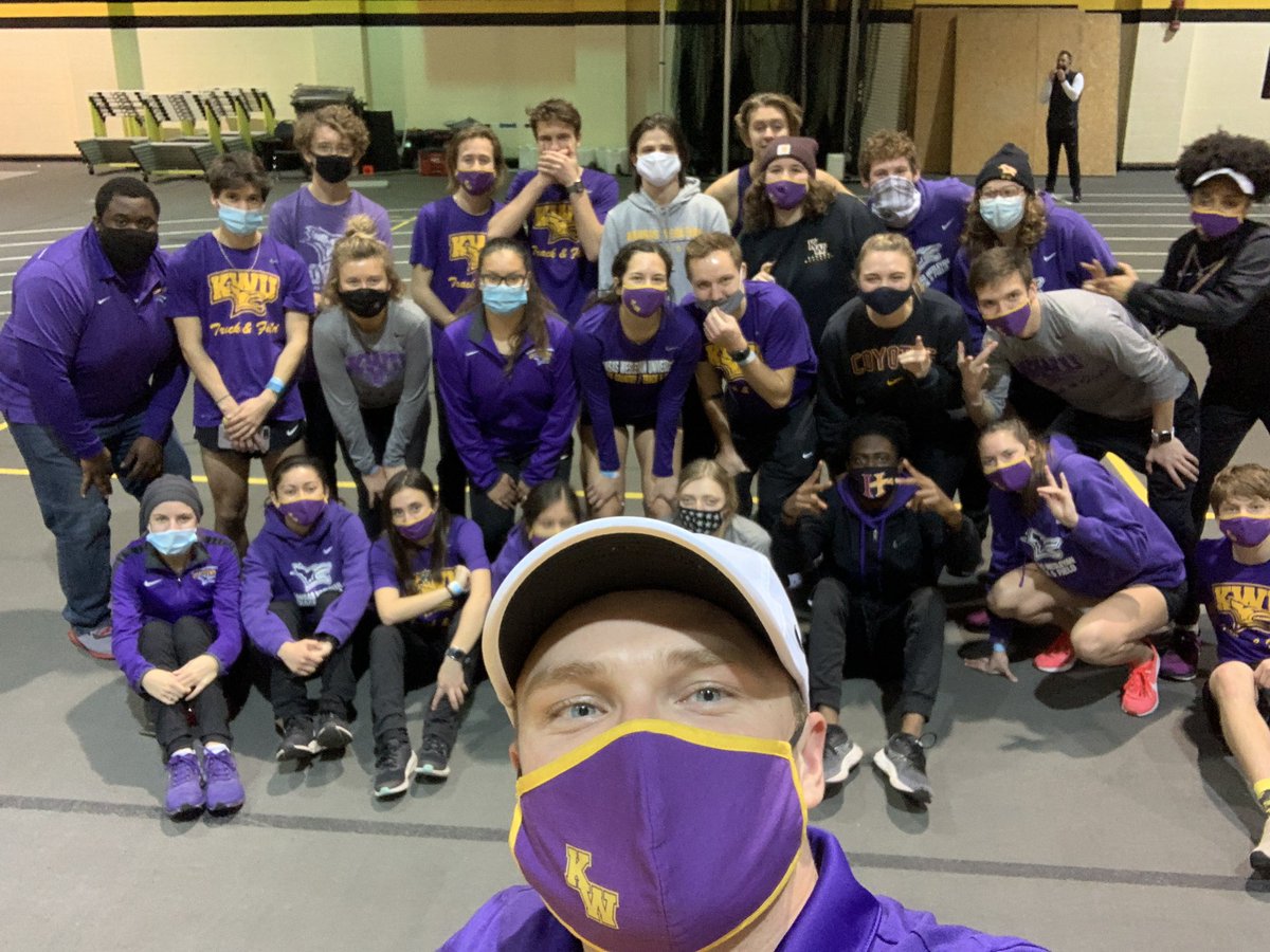 While three day meets are a grind, the Coyote Men and Women showed up and competed this weekend!

Starting off in the 60 @MollsWats broke the school record running 8.00 with fellow freshman Shelbie Luney posting the 2nd best time in school history right behind her!