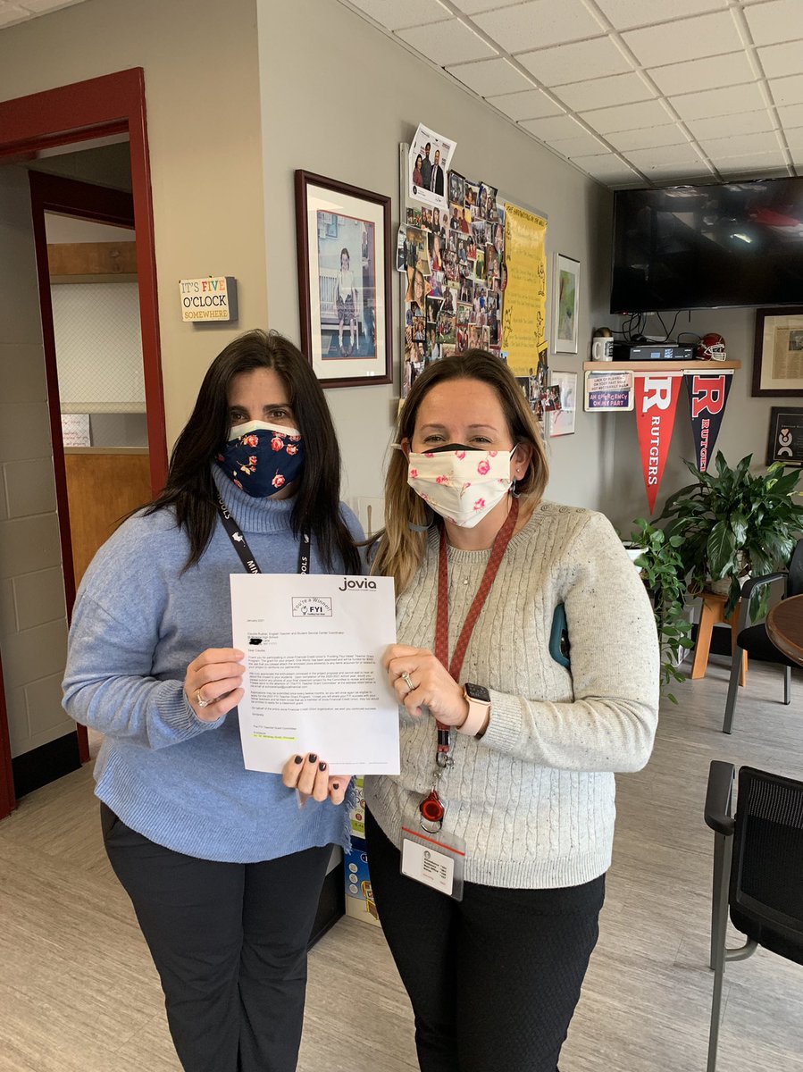 Congratulations to <a href="/MrCToomey/">Christopher Toomey</a> <a href="/kodonnell214/">Krista O'Donnell</a> &amp; @crela2012 who were winners of the <a href="/joviafinancial/">Jovia Financial</a> “Funding Your Ideas” Teacher Grant this year! Mr. Toomey’s award will benefit our musicians while Mrs. O’Donnell &amp; Mrs. Rudnet will use their award to fund our “One World” program. 🥇