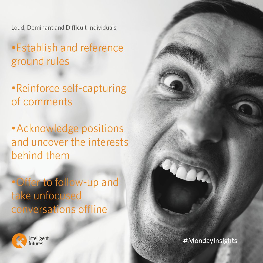 IntFutures's tweet image. In today&apos;s #mondayinsights we discussed how to overcome some facilitation trip-ups. What do you find the most challenging about facilitation? #facilitation #engagement #community #conflictresolution