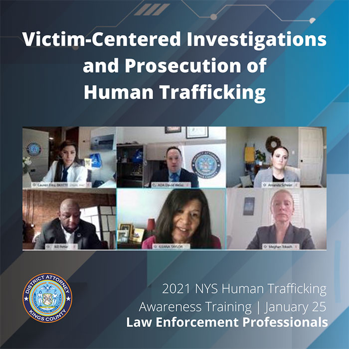Among the many takeaways from the training: The importance of implementing a victim-centered approach to human trafficking investigations and prosecutions. 

People who have already been traumatized should not have to be re-traumatized in order to get justice or services.