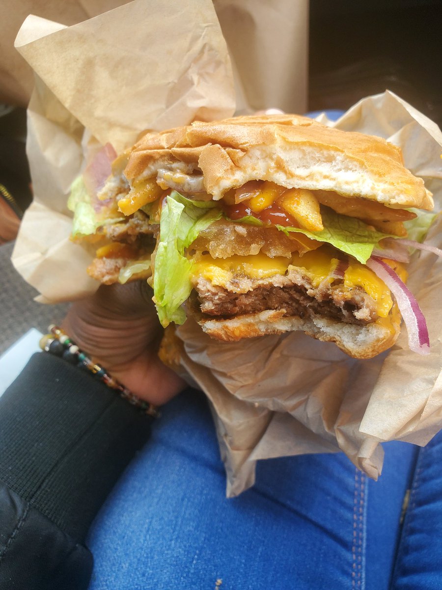 <a href="/cafenofur/">NO FUR</a> is my favorite Vegan restaurant in Vegas! And yes I started eating my sandwich before the picture! Lol I'm pregnant and couldn't wait!!! The Monster fries are on point!