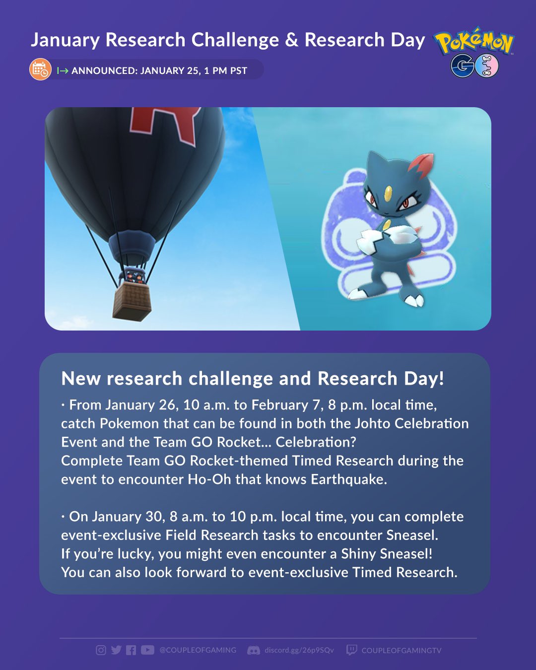 Look ahead to upcoming Pokémon and events to celebrate the new