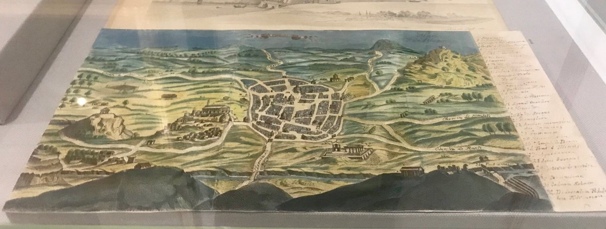 In maps from the 17th centuries, "The European vision of the city emerges from the panorama of Athenian views, with its ancient monuments a constant reference point." - @TheBenakiMuseum. They had no interest in Byzantine culture but only wanted to see Classical ruins.