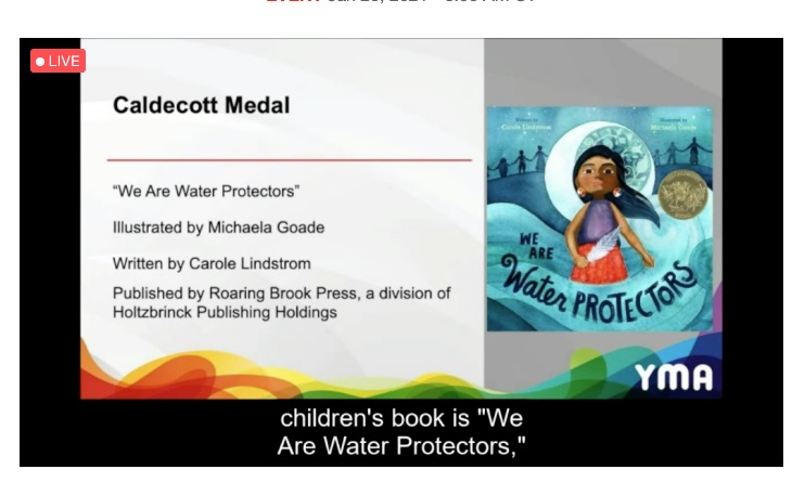 Congratulations, <a href="/MichaelaGoade/">Michaela Goade</a> and <a href="/CaroleLindstrom/">Carole Lindstrom 🪶🦬</a> for winning the Caldecott Medal and the Jane Addams Children's Book Award! Thank you for bringing this powerful picture book into our lives!