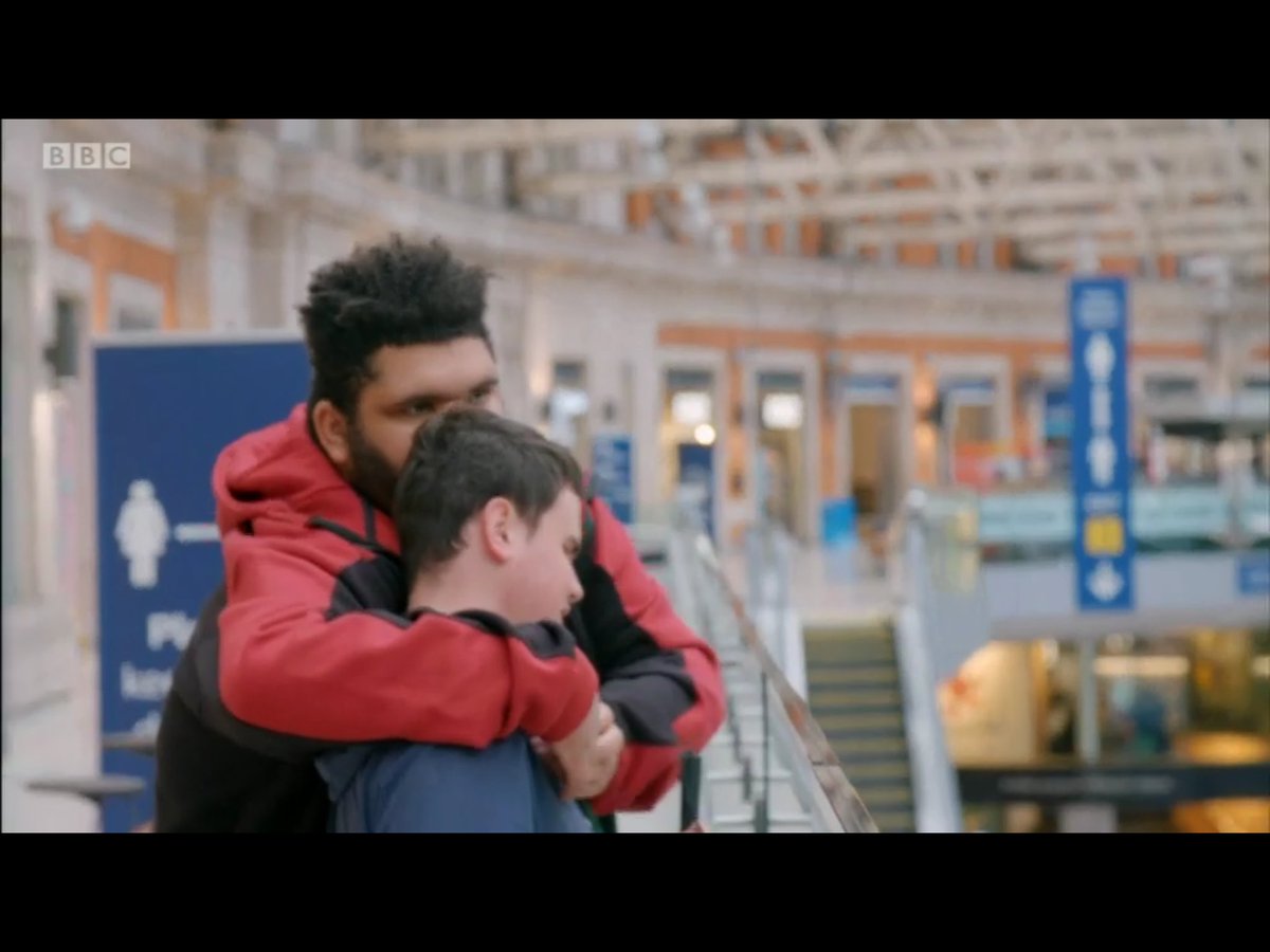 AndrewJazzie's tweet photo. Never in a million years did I think listening to two young men talking about trains could be so joyful and uplifting 😀

#katieprice #harveyandme https://t.co/w2iFeSHfww