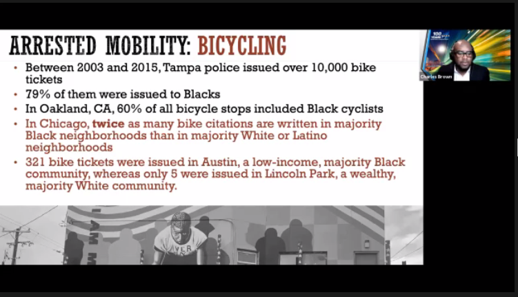 #arrestedmobility So much data point to the over-policing of Blacks on our streets. The numbers do not lie. @ctbrown1911 #TRBAM