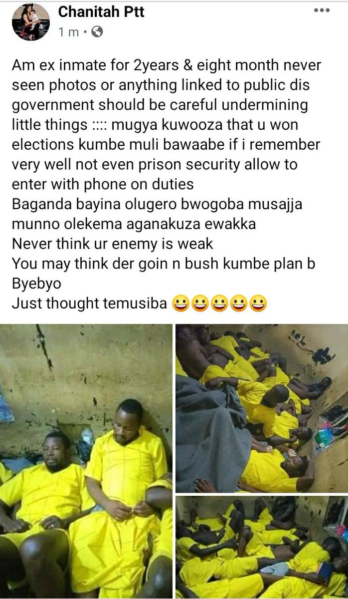 She actually has a point.
<a href="/That_Politician/">That_Politician.</a> <a href="/kall_essy/">Ssenga 🎭</a> <a href="/NamanyaRender/">Unemployed youth</a> what's your take guys on this? Prisoners life matters banage. I never knew that's how they treat human beings 😭😭 uganda is bleeding indeed